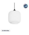 GLOBOSTAR® MELONI 206-0015 Μοντέρνο Κρεμαστό Φωτιστικό Οροφής με Ντουί 1 x E27 AC 220-240V IP20 - Λευκό - Μ20 x Π20 x Υ24cm